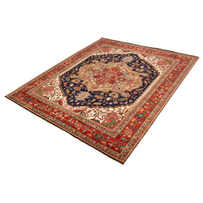 Tapis bleu marine foncé Kenio Heritage 12 pi 2 po x 14 pi 11 po