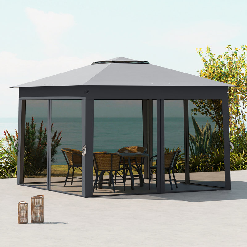 Tente d'auvent 11 x 11 pi avec moustiquaire et sac de transport