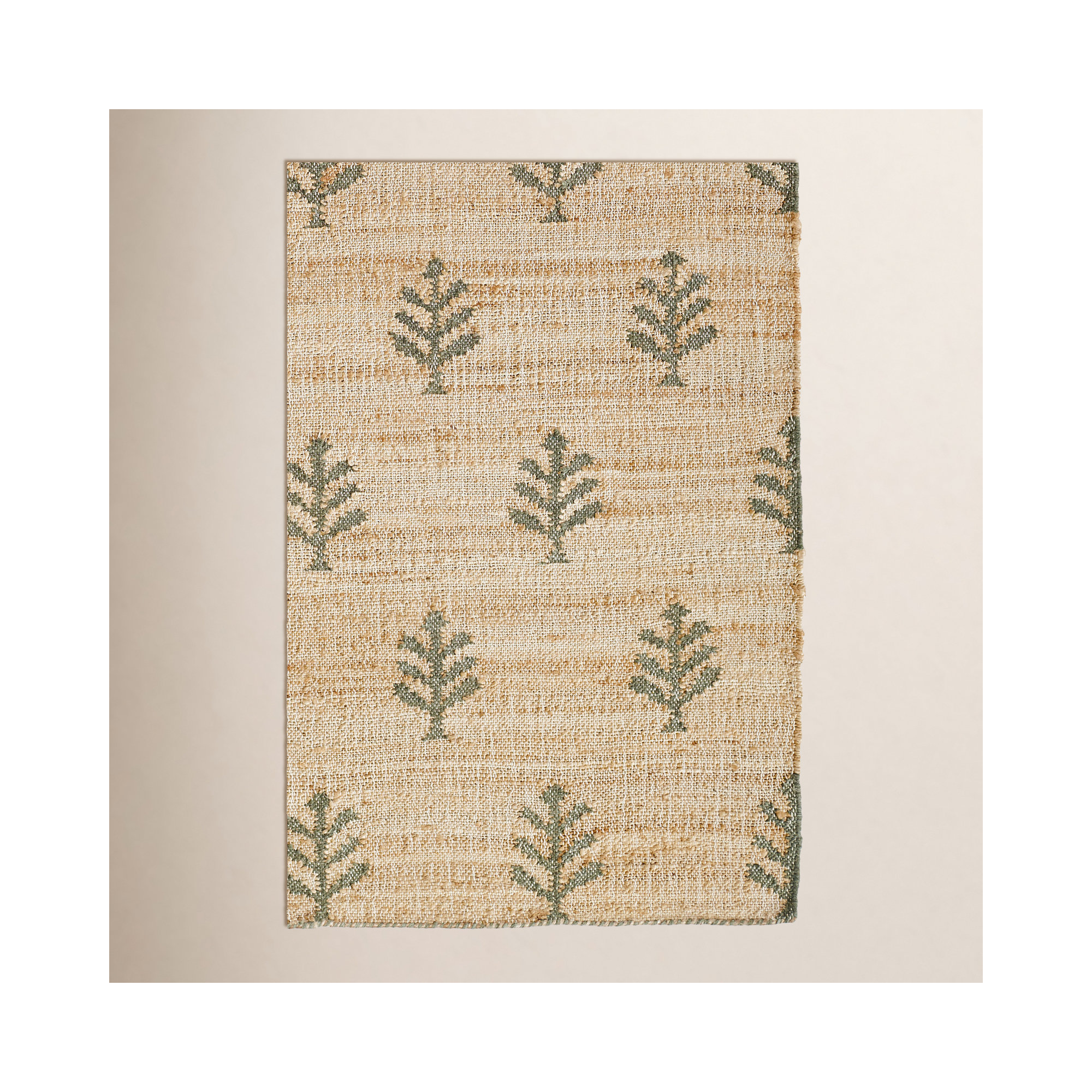 Adoria Verdure Natural Hand Woven Wool and Jute Area Rug, Rectangle 8' x 10'
