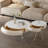 Creamy style modern simple coffee table