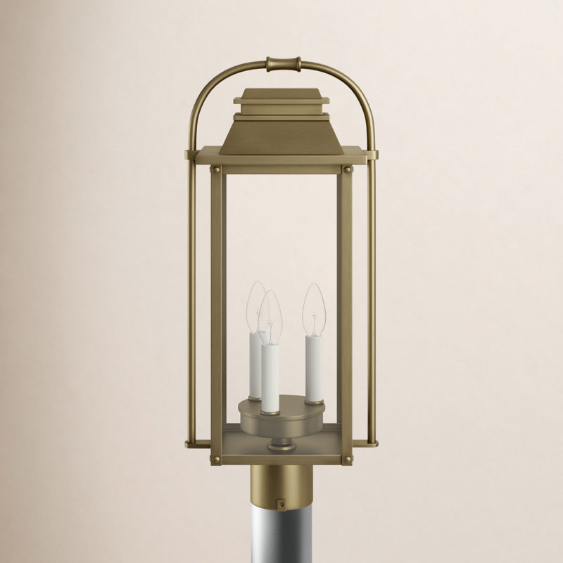 Newson Seeded Lantern Head, Painted Distressed Brass
