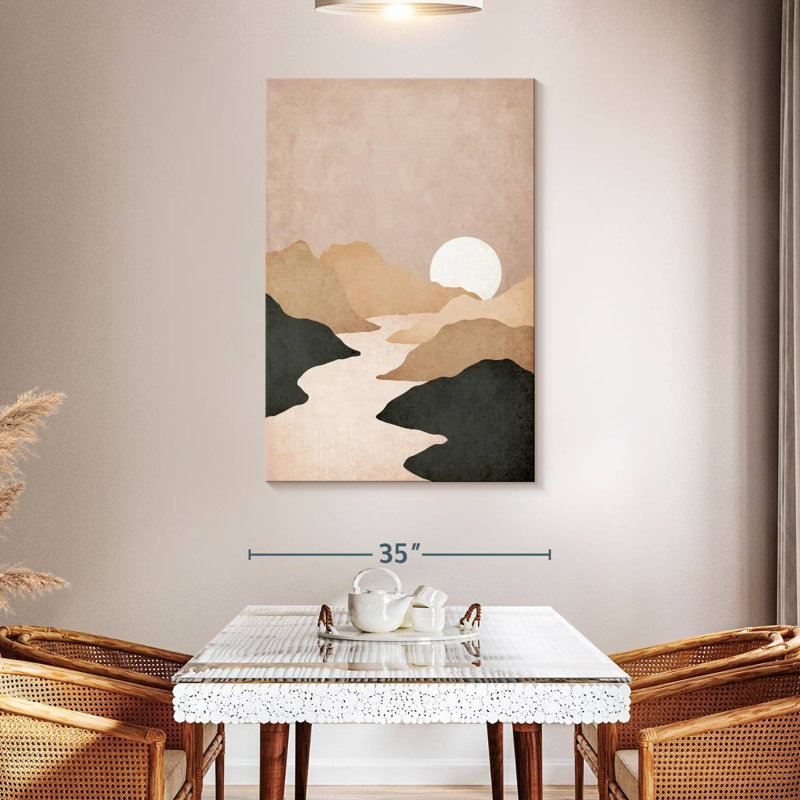 Alvord Boho Mountains, 48" H x 32" W