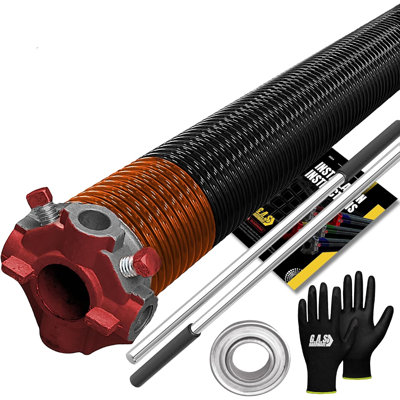 Garage Door Torsion Springs, w/ 1" Bearing, Gloves and Bars (273 x 2 x 35)