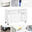 Armoire mobile pour bureau à domicile - Organisateur mobile blanc avec 2 casiers verrouillables, un tiroir et 3 tablettes pour ranger les fournitures