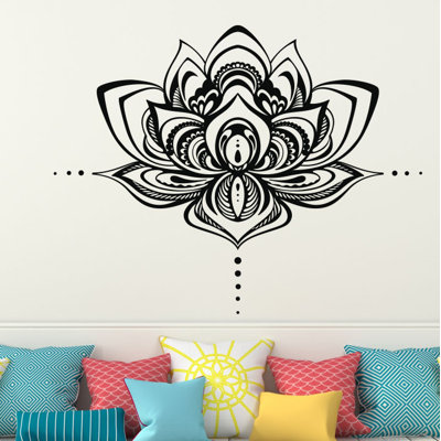 Décalcomanie murale fleur lotus Natazhat