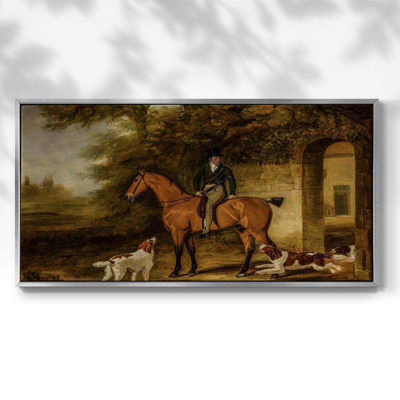 Botanical Series-CDXIV- Toile tendue avec châssis tendue, prête à être accrochée, H 21 po x l 41 po, Argent argent