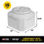 Contenant alimentaire en plastique 15 gallons ToccoLeggero
