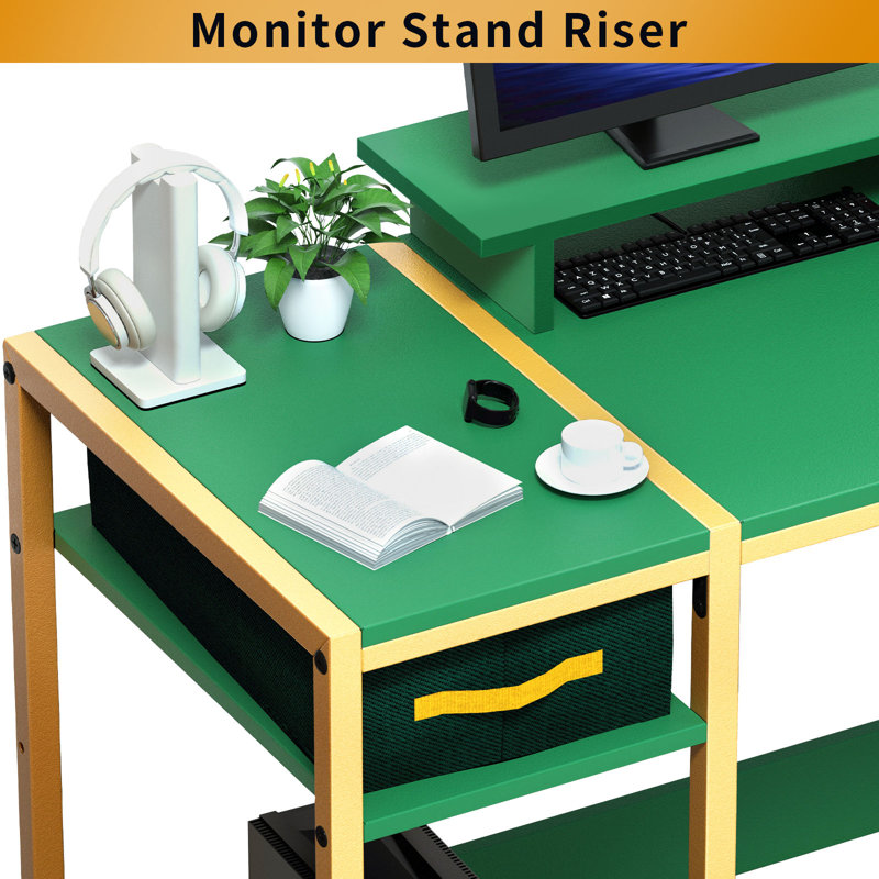 Metal Base Computer Desk