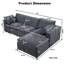 Accoudoirs carrés en chenille 96 po Klepac-1618469935
