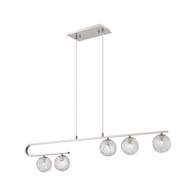 Gilah - 5 Light 45" Cord Hung Island Light