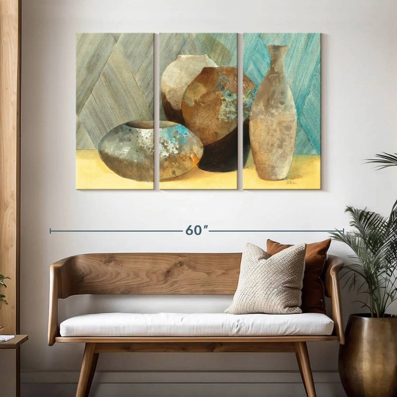 Senne Raku Study, 32" H x 50" W