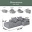 Canapé modulaire surdimensionné Modern-2096074258