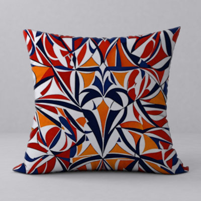 Abstract Reversible Throw Pillow