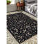 Elegance Oriental Area Rug in Black/Gray/Ivory