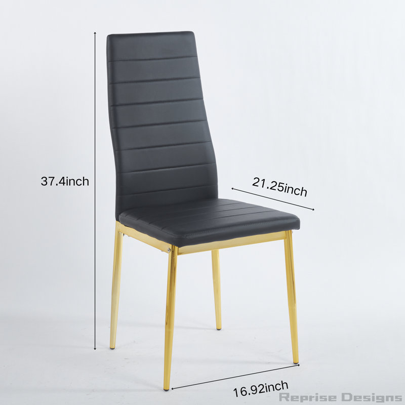 Dining Chairs, Set of 4, Black