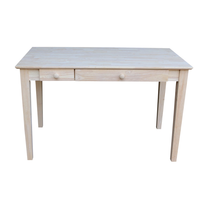 Bureau d'écriture en bois massif Clementine, Brut