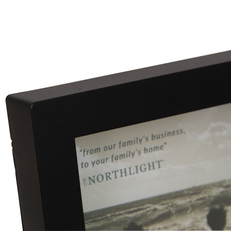 10.75" Classical Rectangular 8" x 10" Photo Picture Frame - Matte Black