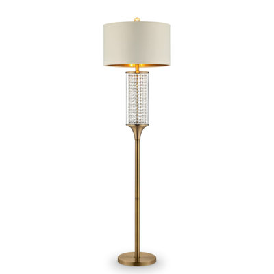 62.25-inch Pluviam Crystal Floor Lamp