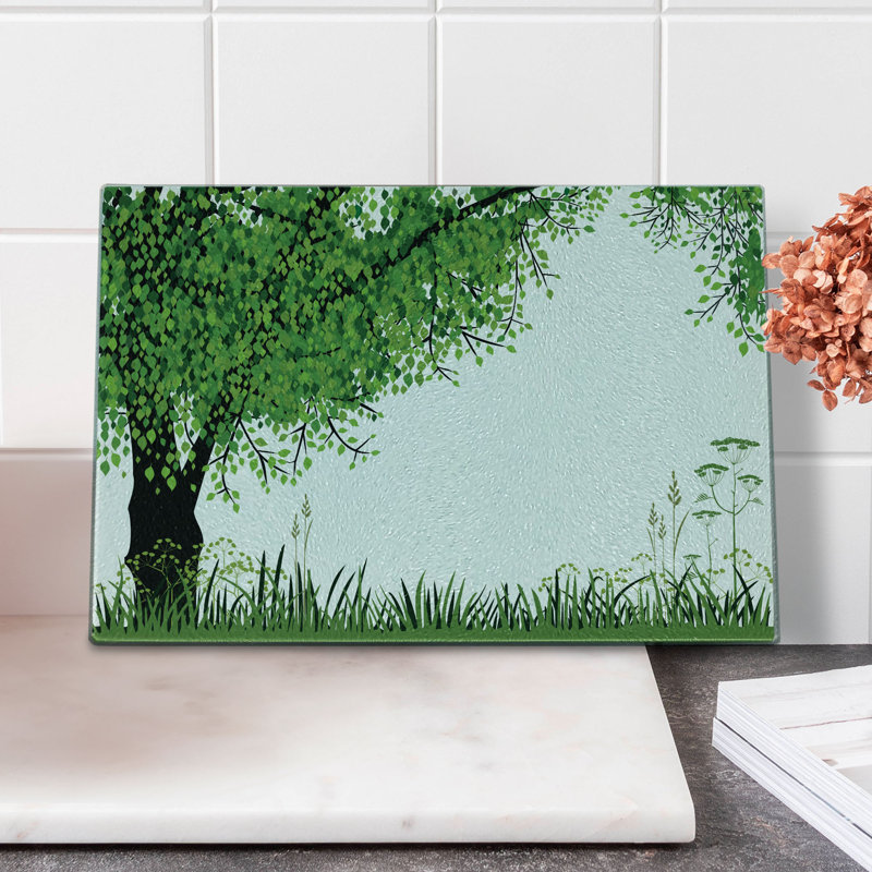 Planche à découper en verre trempé Ambesonne
