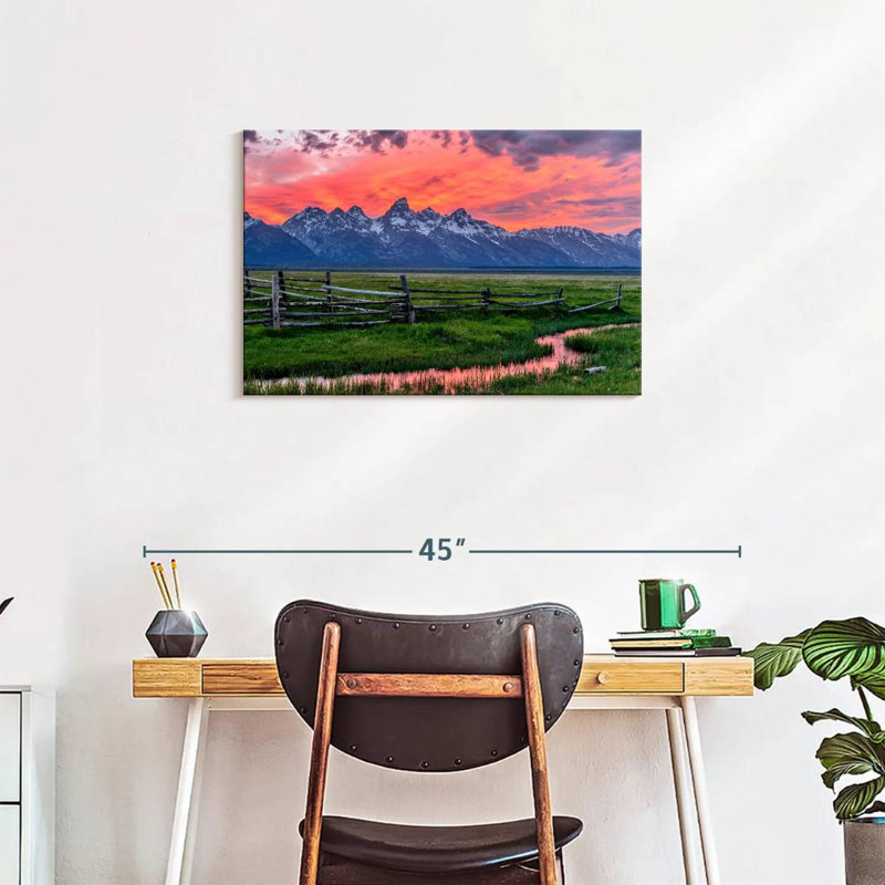 Alvord Grand Teton Sunset, H 20 po x l 30 po