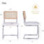 Chaise d'appoint en blanc / brun Allan-John