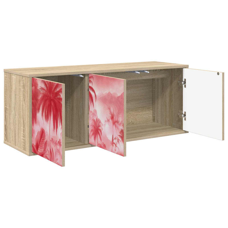 Unfinished with Fireplace Included, Sonoma Oak