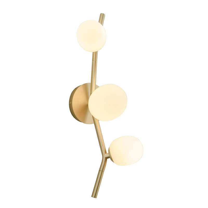 1 - Light Armed Sconce, White