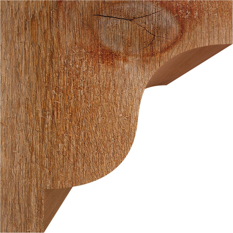 Newport Corbel, H 6 po x l 6 po x P 6 po, Cèdre rouge, Sciage brut
