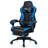 Gymax Adjustable Reclining Ergonomic Faux Leather Swiveling PC & Racing Game Chair with Footrest-62268505