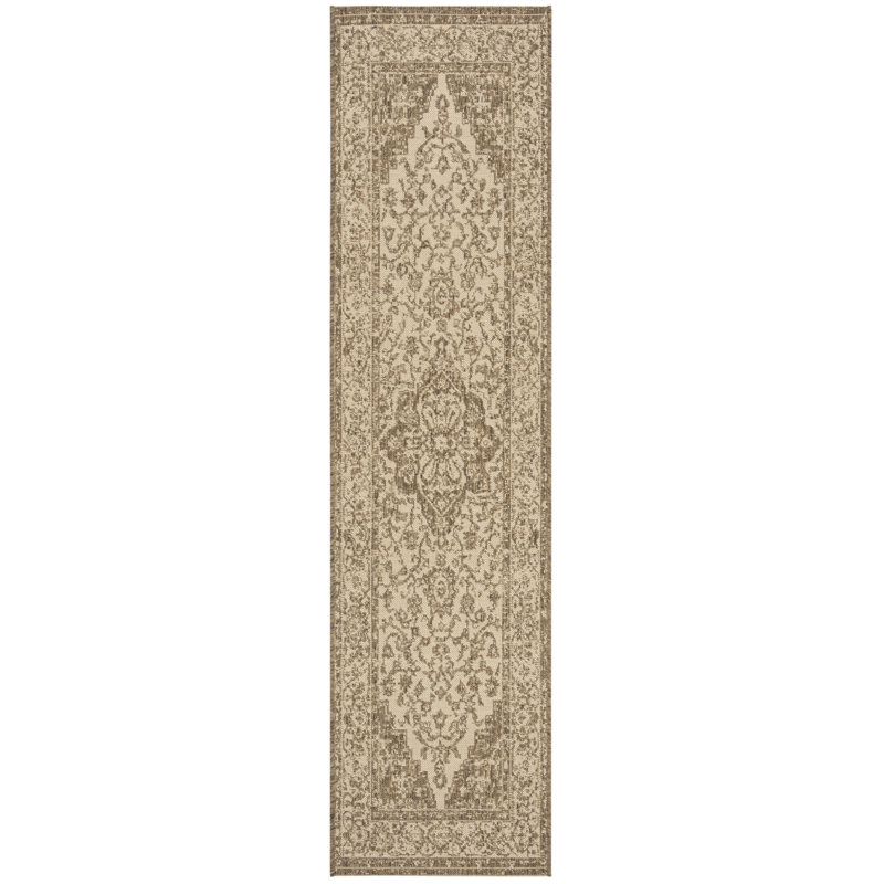 Girard Cream/Beige Area Indoor/Outdoor Rug, Runner 61 x 244 cm