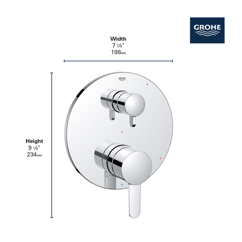 Cosmopolitan Pressure Balance Rain Shower Set, Starlight Chrome
