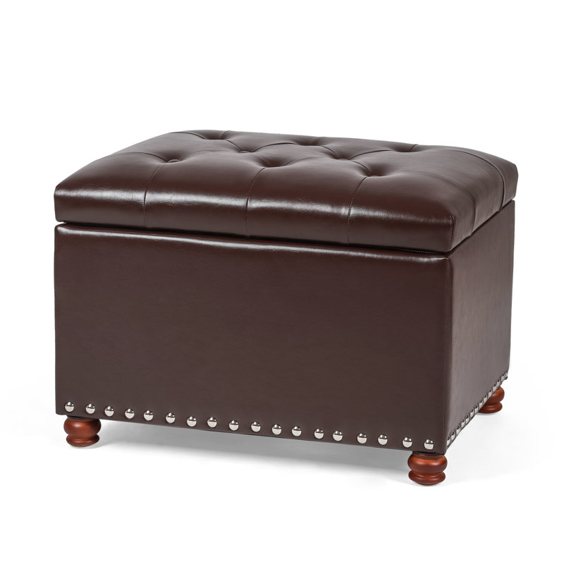 Repose-pieds avec rangement Magoon, Espresso foncé