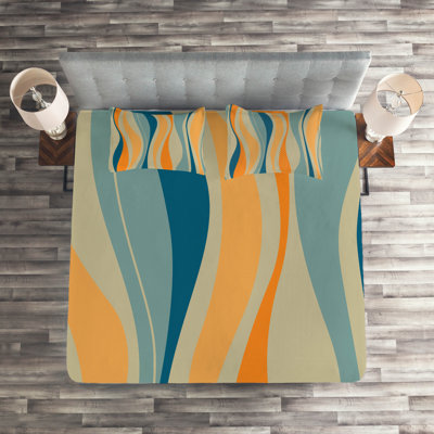 Vibrant Modern & Contemporary Polyester Coverlet
