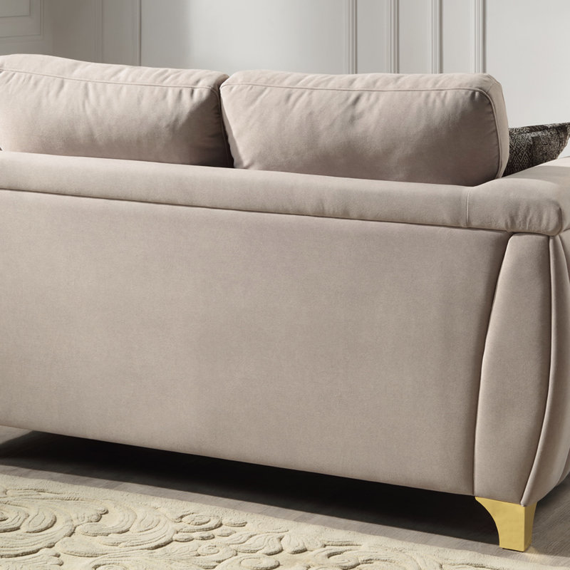 Causeuse en tissu Leena