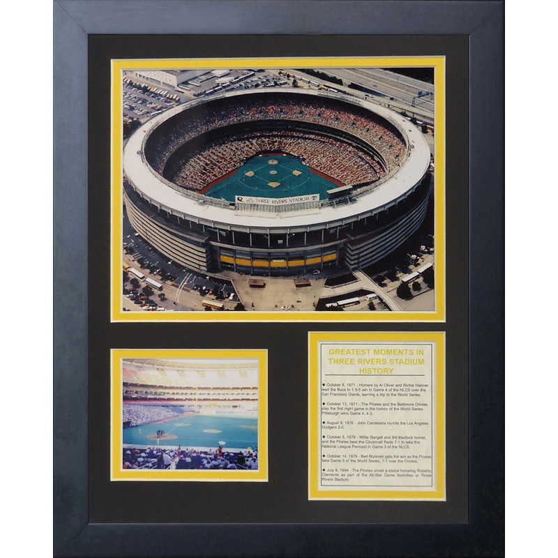 Souvenirs à cadre aérien à trois fleuves stadium-pittsburgh pirate