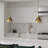 Elodie 1 - Light Brass Dome Pendant-303885086-303885084