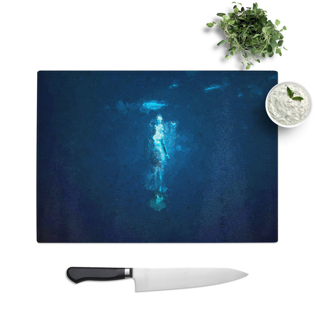 Tempered Glass Deep Diving Chopping Board