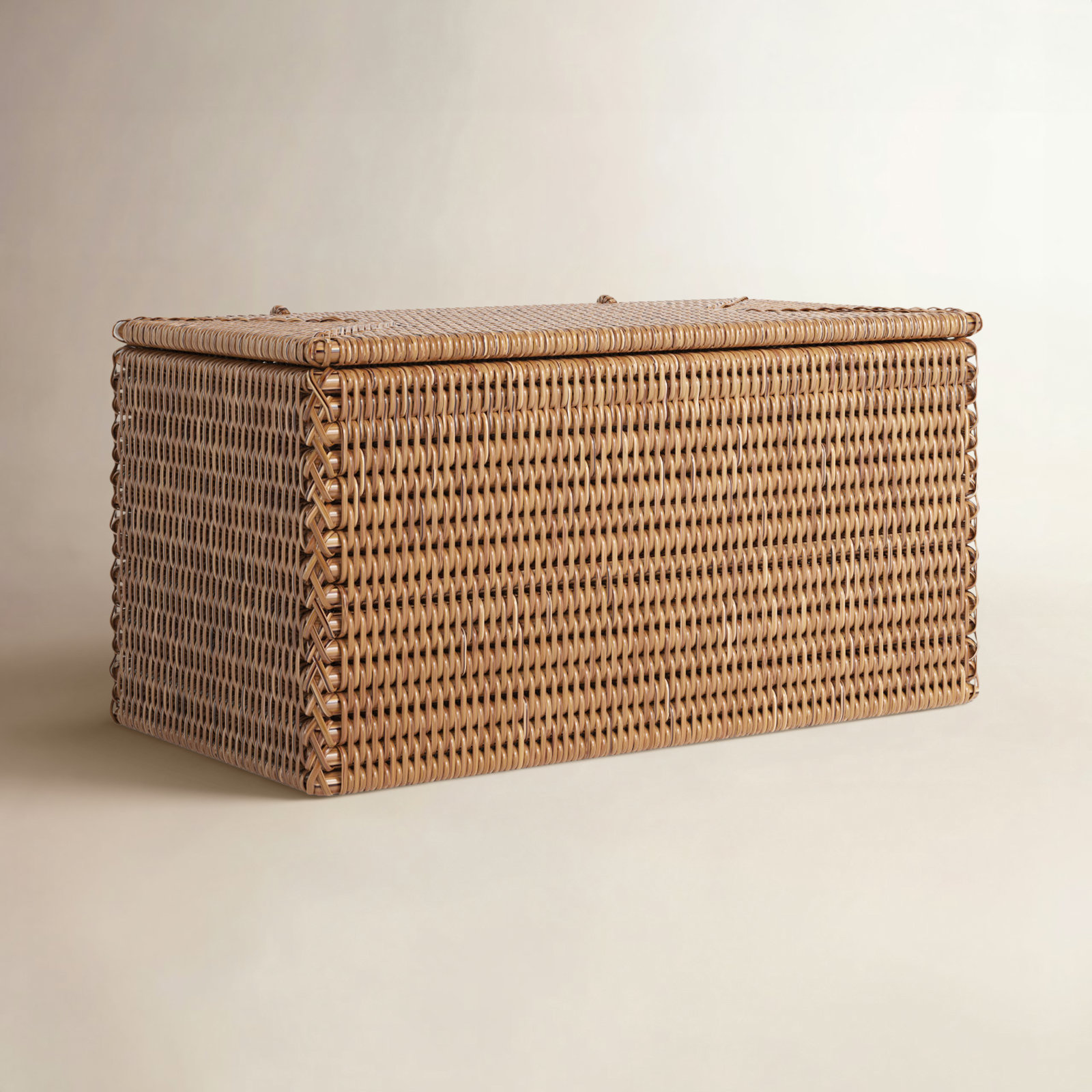 Thisbe Bathroom Storage Container, Honey Brown