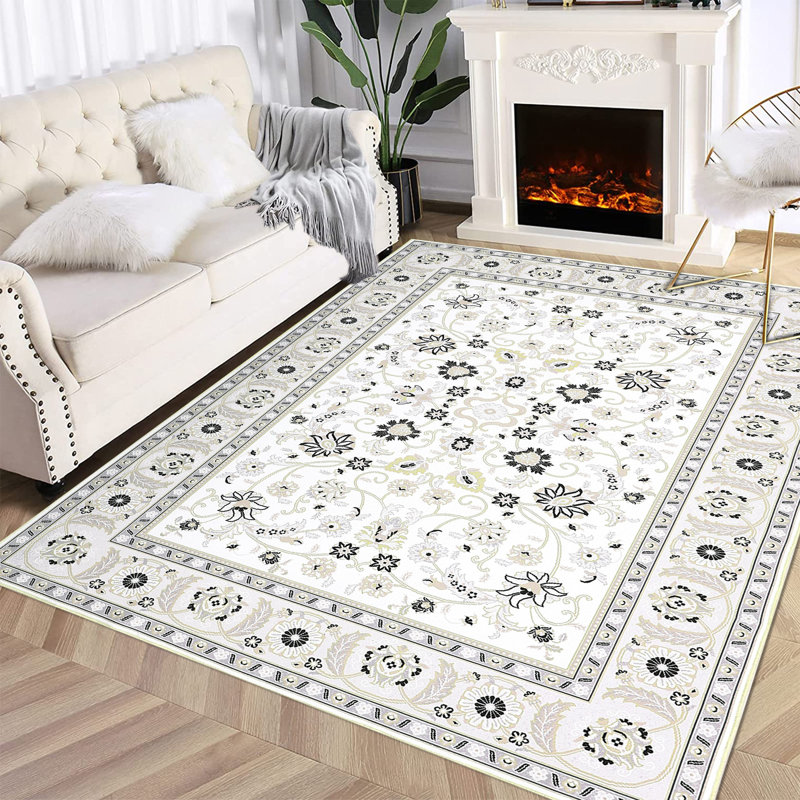 Damiel Washable Oriental Indoor Rug, Rectangle 8' x 10'