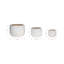 Sagebrook Home Reactive Ombre Planters, Ivory, 3-Pieces