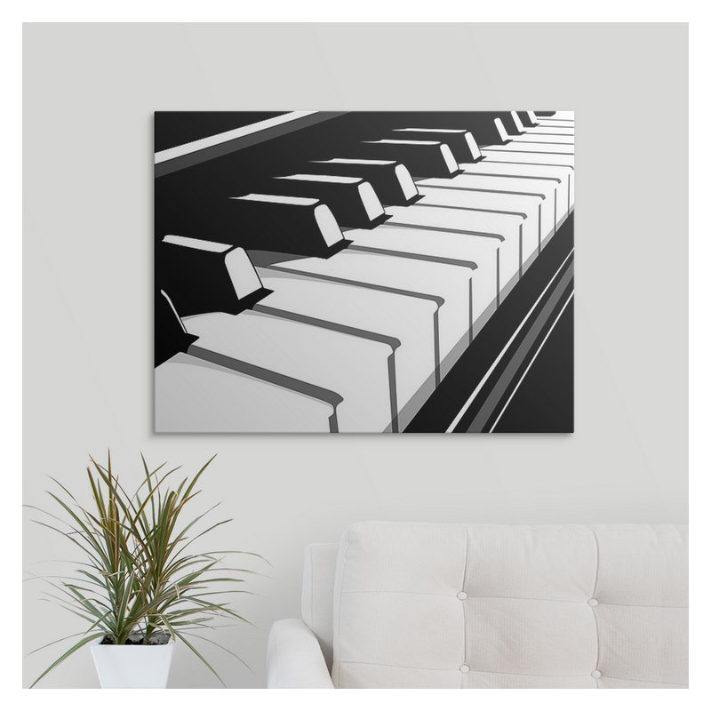 « ii » par michael tompsett, impression Piano Keyboard, H 12 po x l 16 po x P 1,5 po, Toile