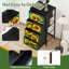 Commode 4 tiroirs pour la chambre à coucher Tournesols éclatants pleine fleur feuilles vertes Petite commode à vêtements haute pour organisateurs de placard avec commode