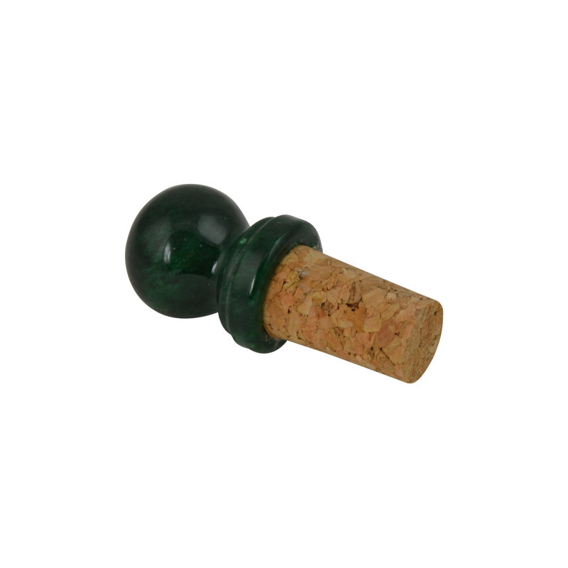 Bouchon de bouteille en pierre, Vert