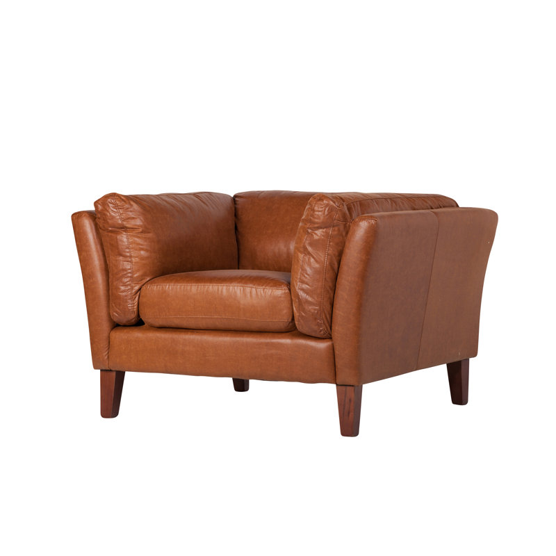 Fauteuil club en similicuir 41 "Creekmore