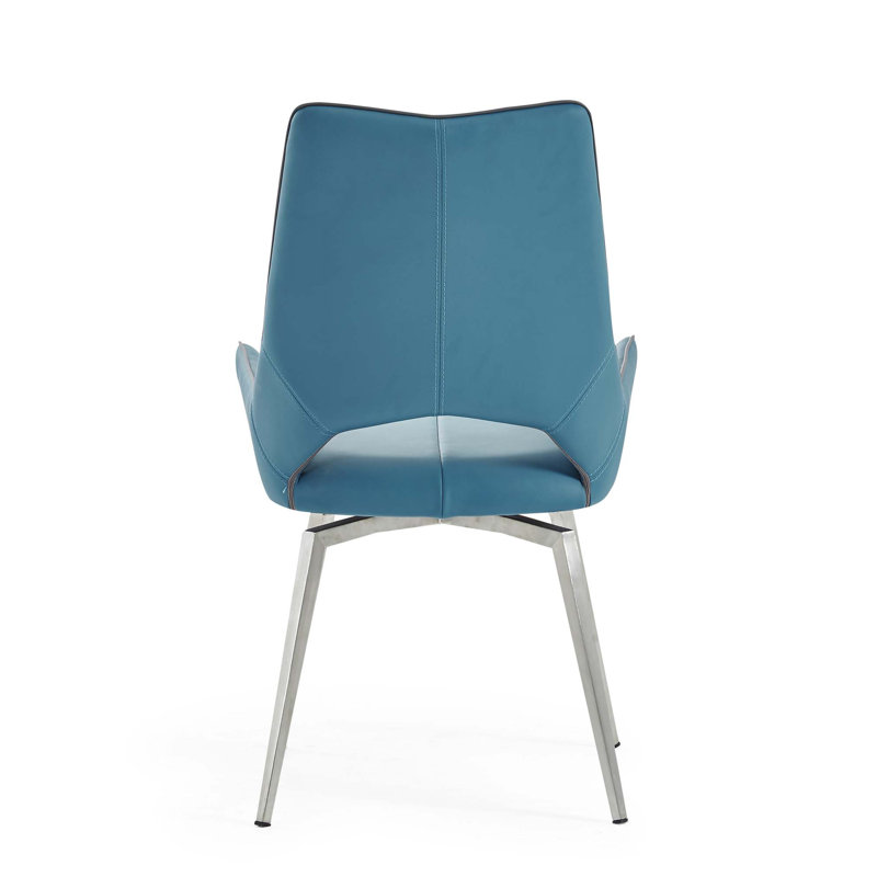 Chaise de salle à manger pivotante turquoise Jack (ensemble de 2)