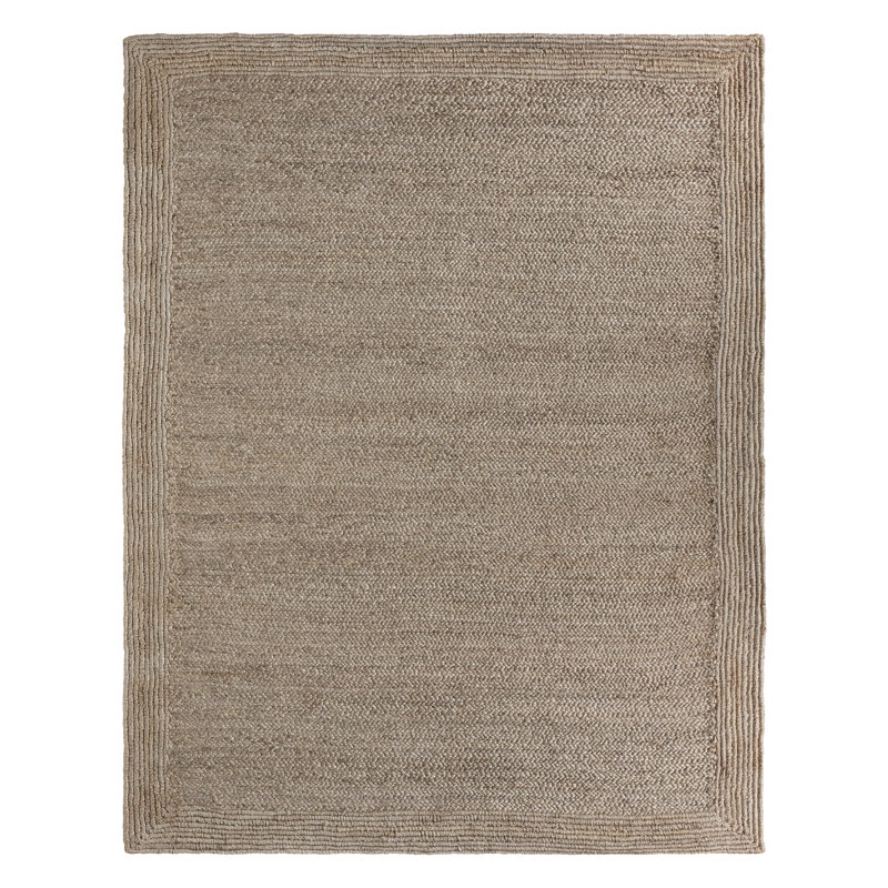 Naturals Tobago Ivory/Brown Area Rug, Rectangle 9' x 12'