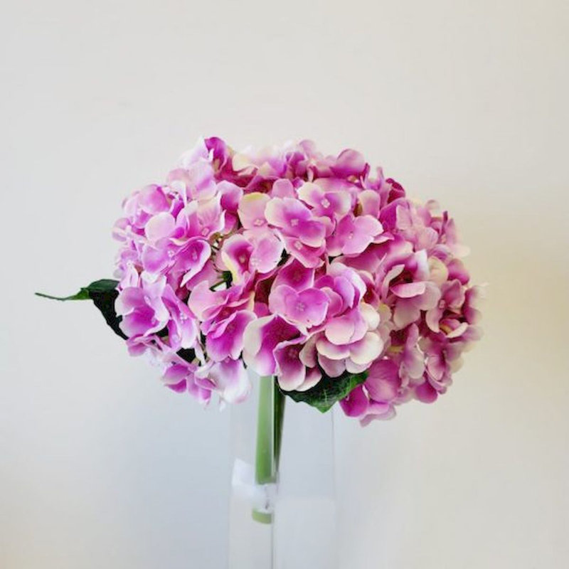 Fabric Hydrangea Arrangement, Purple