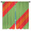 Rideaux obscurcissant vert et rouge à rayures orange et vert - 2 panneaux