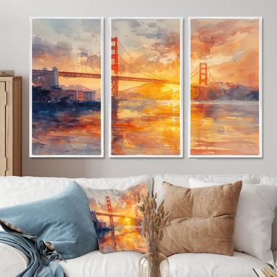 Aniya - Bridges Wall Art Living Room Set