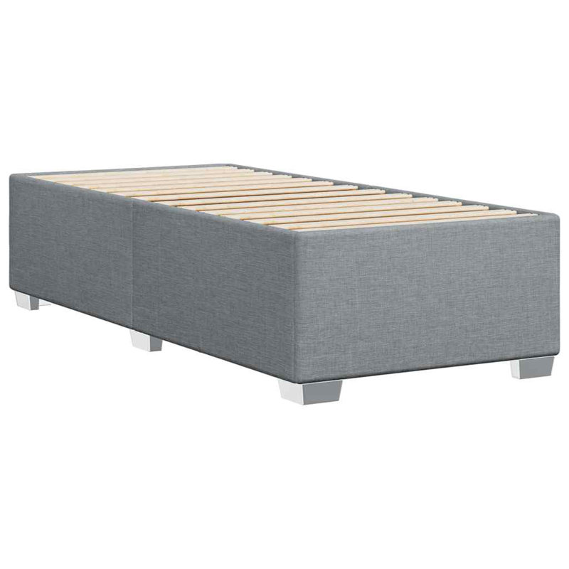 Latitude Run® Bed Frame Without Mattress Twin XL Fabric, Light Gray, Twin XL